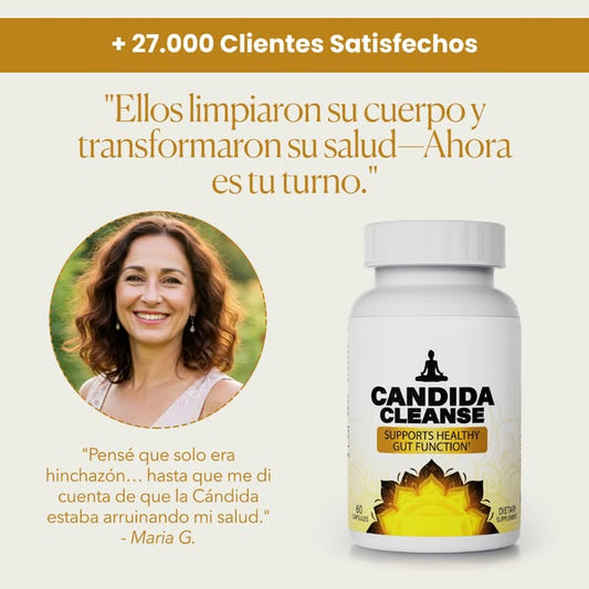 Candida Cleanse® – Elimina Antojos, Reduce la Hinchazón y Fatiga